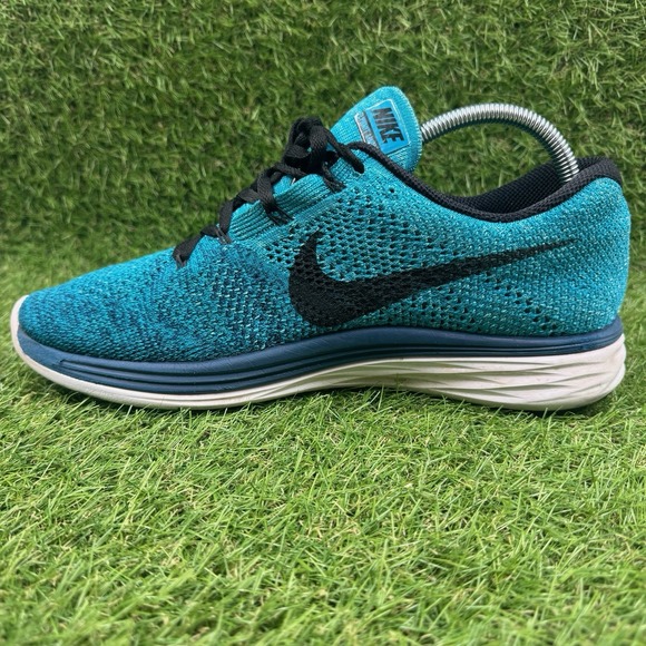 Nike Flyknit Lunar 3 Mens Size 10 Blue White Athletic Running Shoes Sneakers main image 6